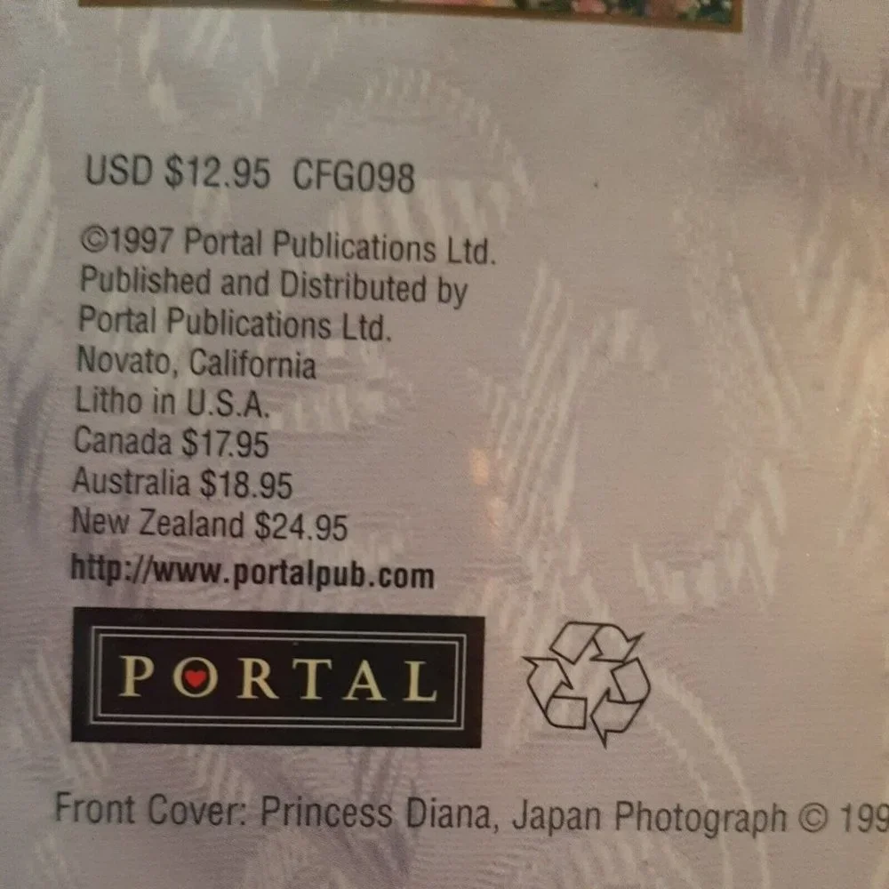1998 Princess Diana Commemorative Calendar New in Wrapper
